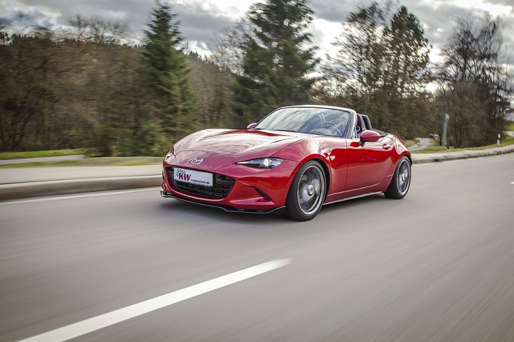 你以为敞篷跑车就是拉风的顶峰了？Mazda Mx-5配上KW避震才完美！